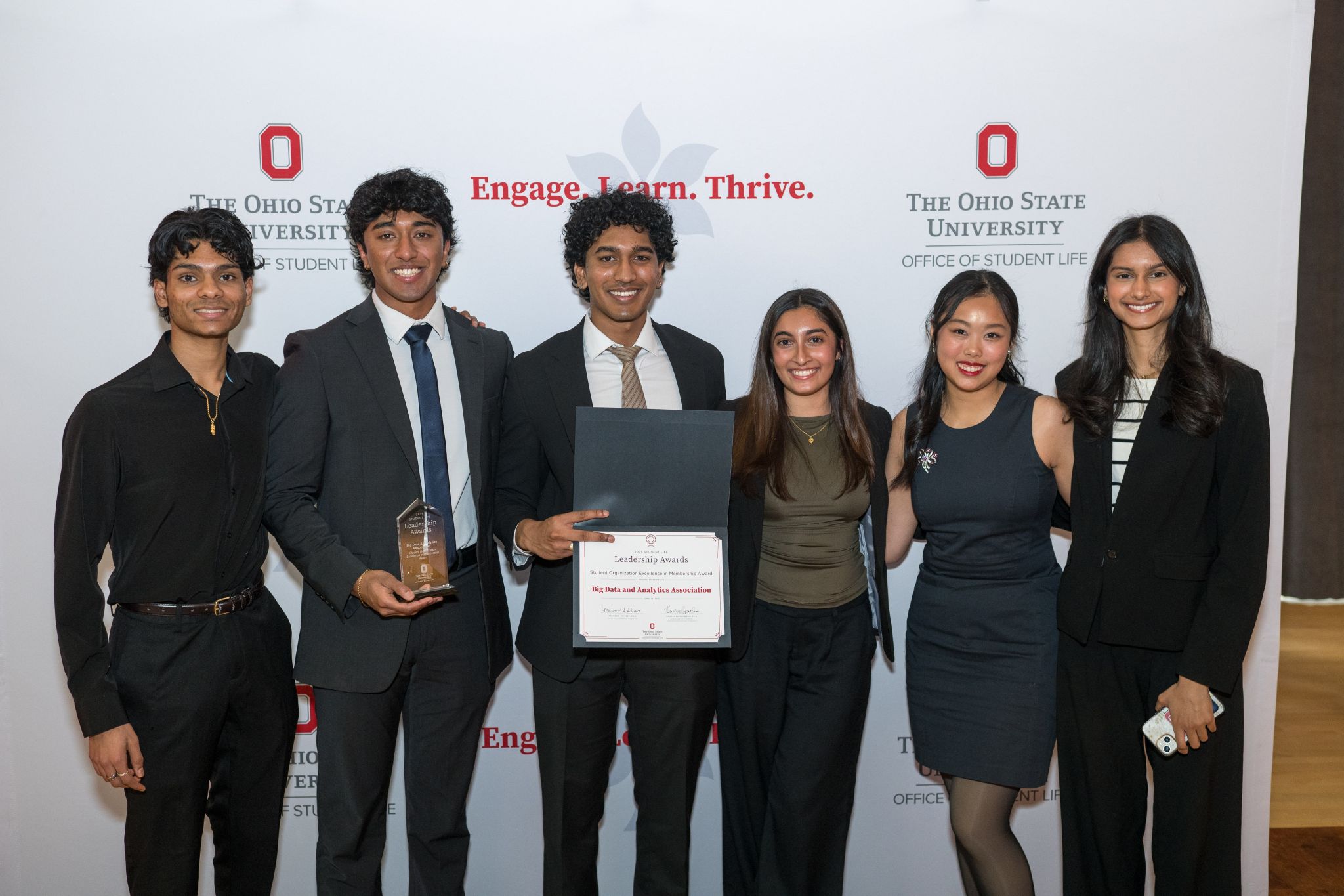 BDAA winning OSU's Student Organization Excellence Award
